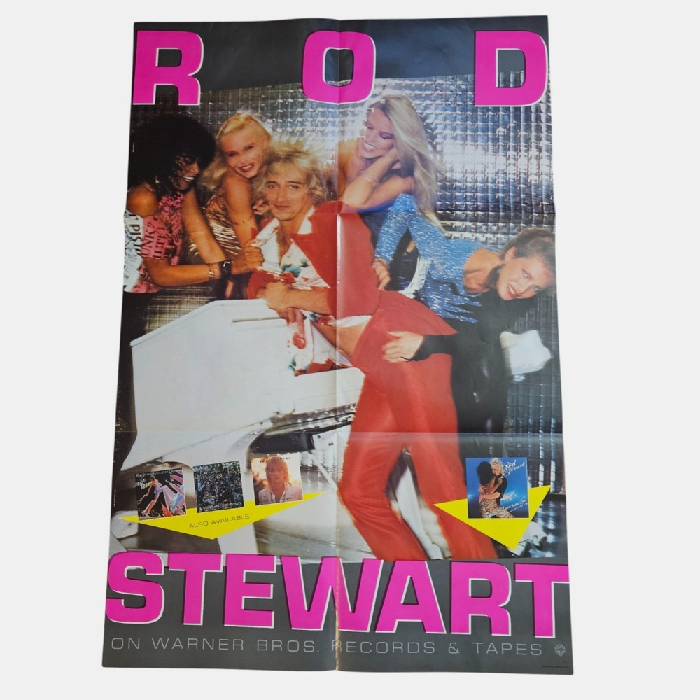 Rod Stewart Blondes Have More Fun 23x34 Vintage 1978 Promo Poster WEA Records